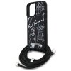 Etui Karl Lagerfeld Crossbody Grained    Pattern & Logo do iPhone 16 czarny